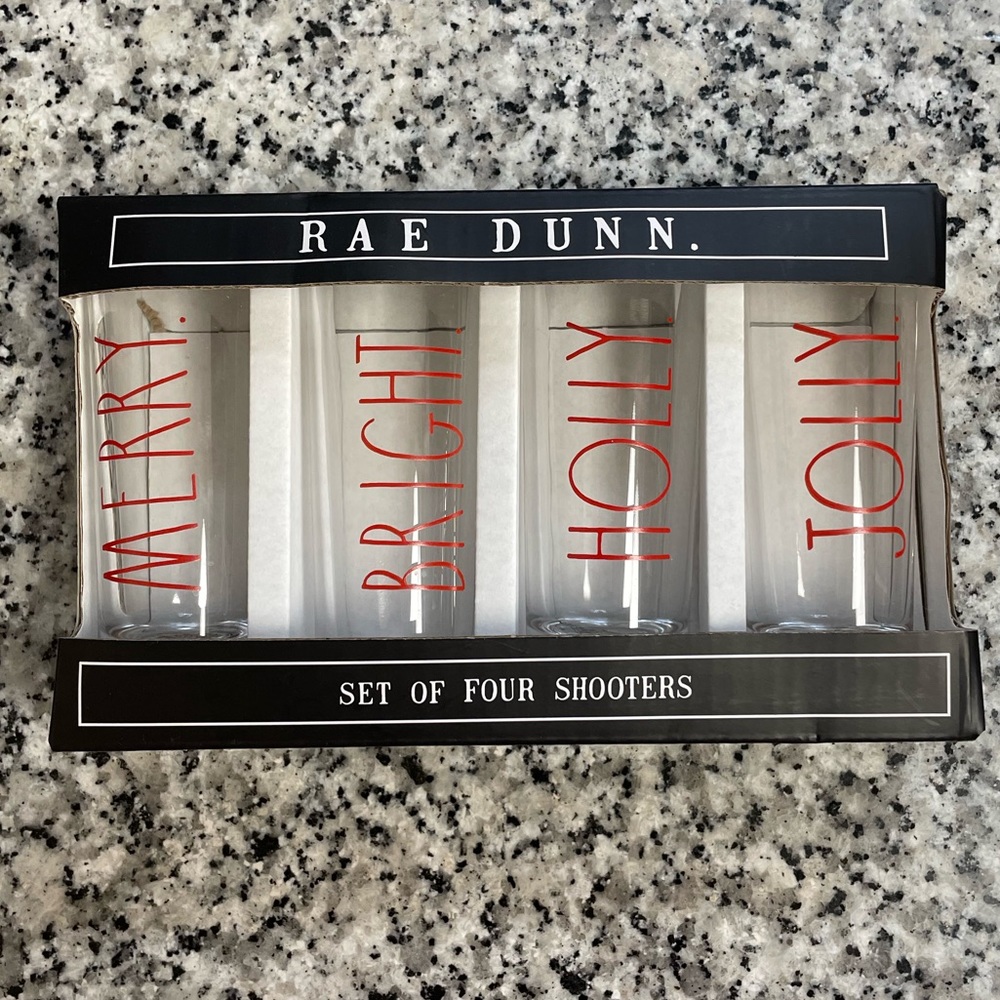 NWT RAE DUNN Shooters Glasses